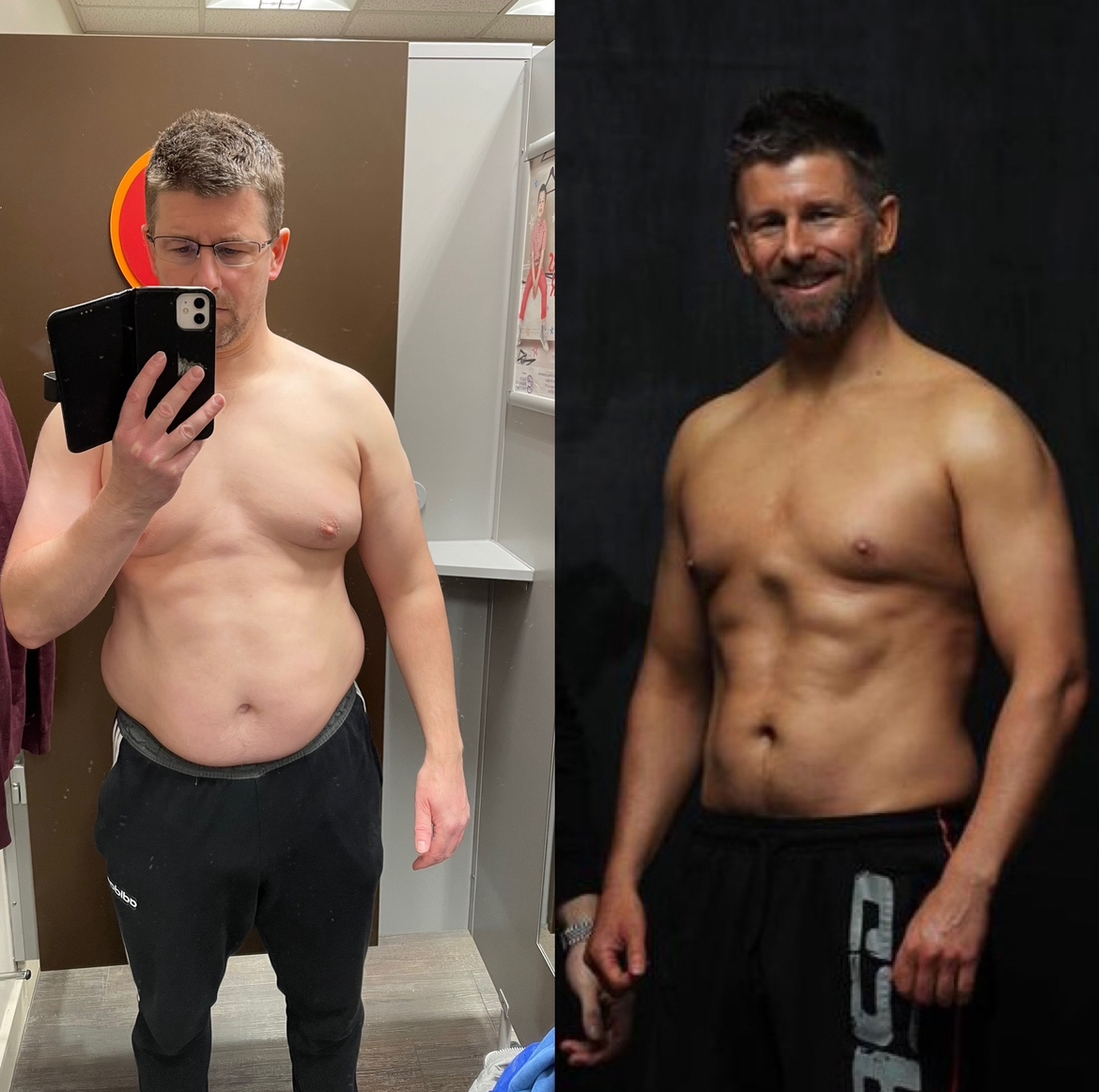 John Skellon’s own before-and-after transformation